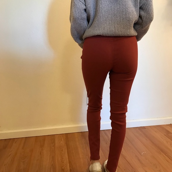 Mauve Ankle Zip Motto Leggings - Picture 6 of 7